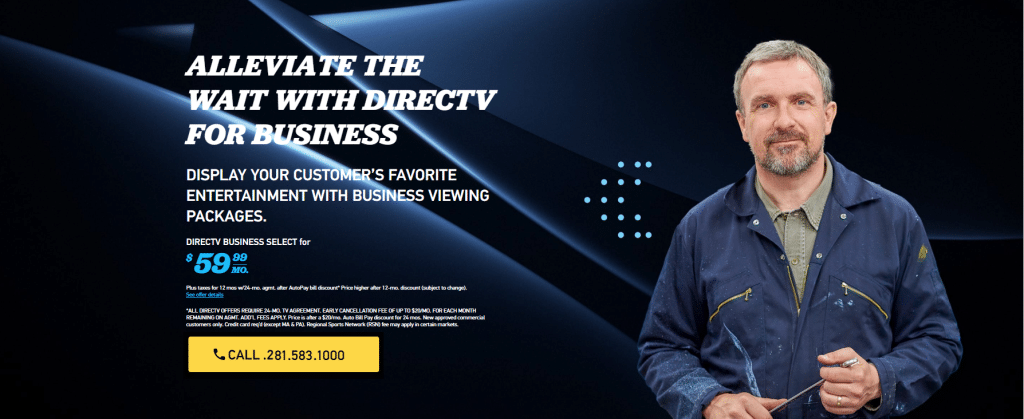 ALLEVIATE THE WAIT WITH DIRECTV FOR BUSINESS